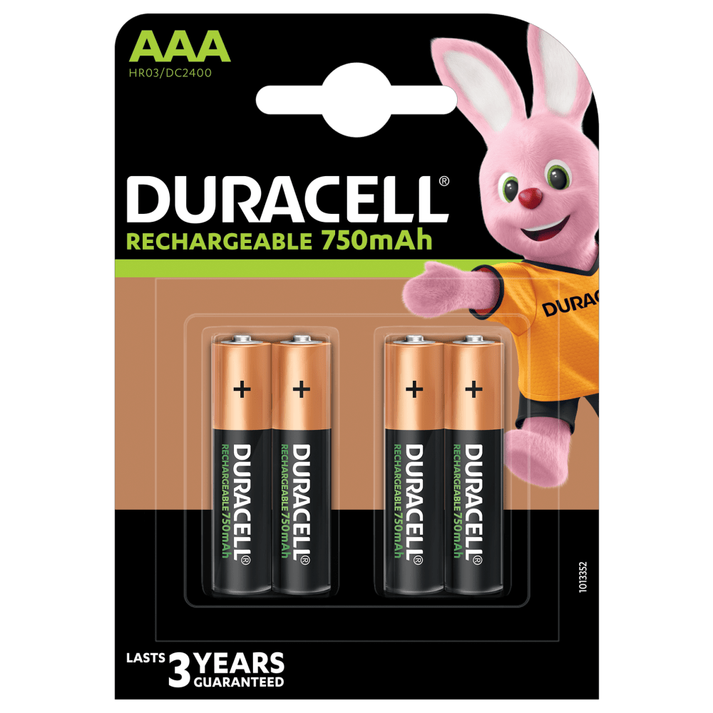 Duracell Recharge AAA 750 mAh (par 4) - Pile et chargeur DURACELL sur