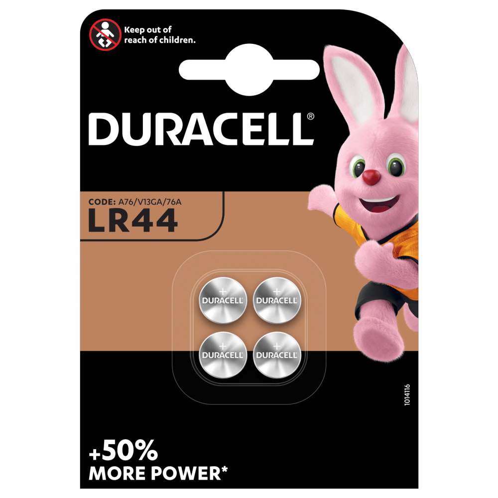 Piles boutons spéciales alcalines LR44 - Duracell