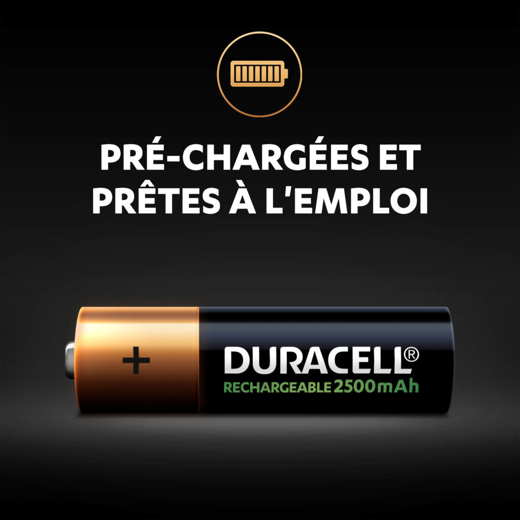 Piles Duracell Recharge Ultra AA