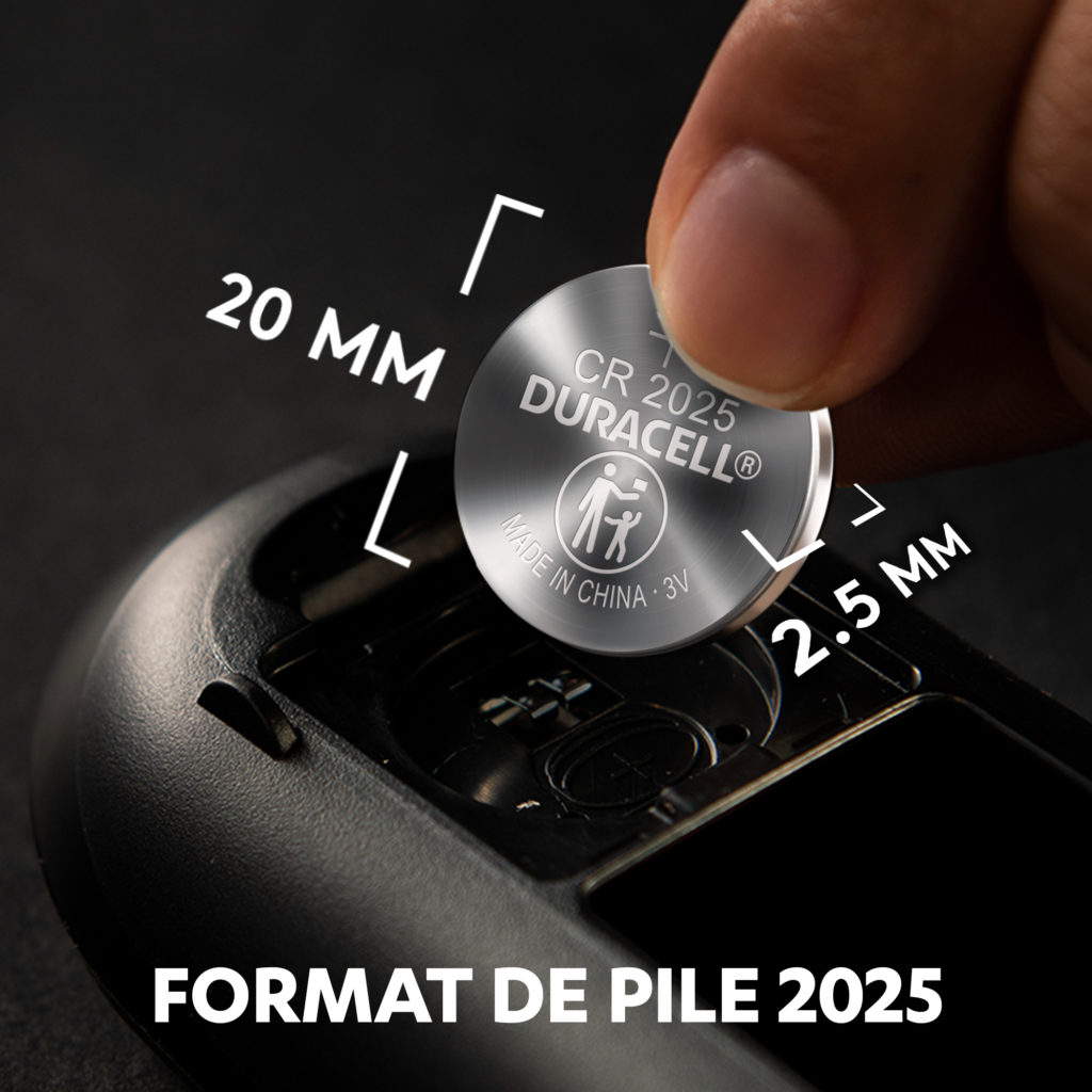 Pile bouton au lithium 2025 2 pièces DURACELL